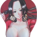 6088806 boa hancock One Piece GirlD Silicone Filling Chest PU Lycra Mouse Pad 66501 1