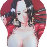 6088806 boa hancock One Piece GirlD Silicone Filling Chest PU Lycra Mouse Pad 66501 2