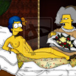 6130077 354790 Manet Marge Simpson Olympia Selma Bouvier The Simpsons art
