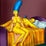 6130101 1166906 Homer Simpson Marge Simpson The Simpsons