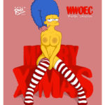 6130101 1268174 Christmas Marge Simpson The Simpsons ross