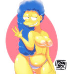 6130101 1669836 Fox n Box Marge Simpson The Simpsons creamydonuts