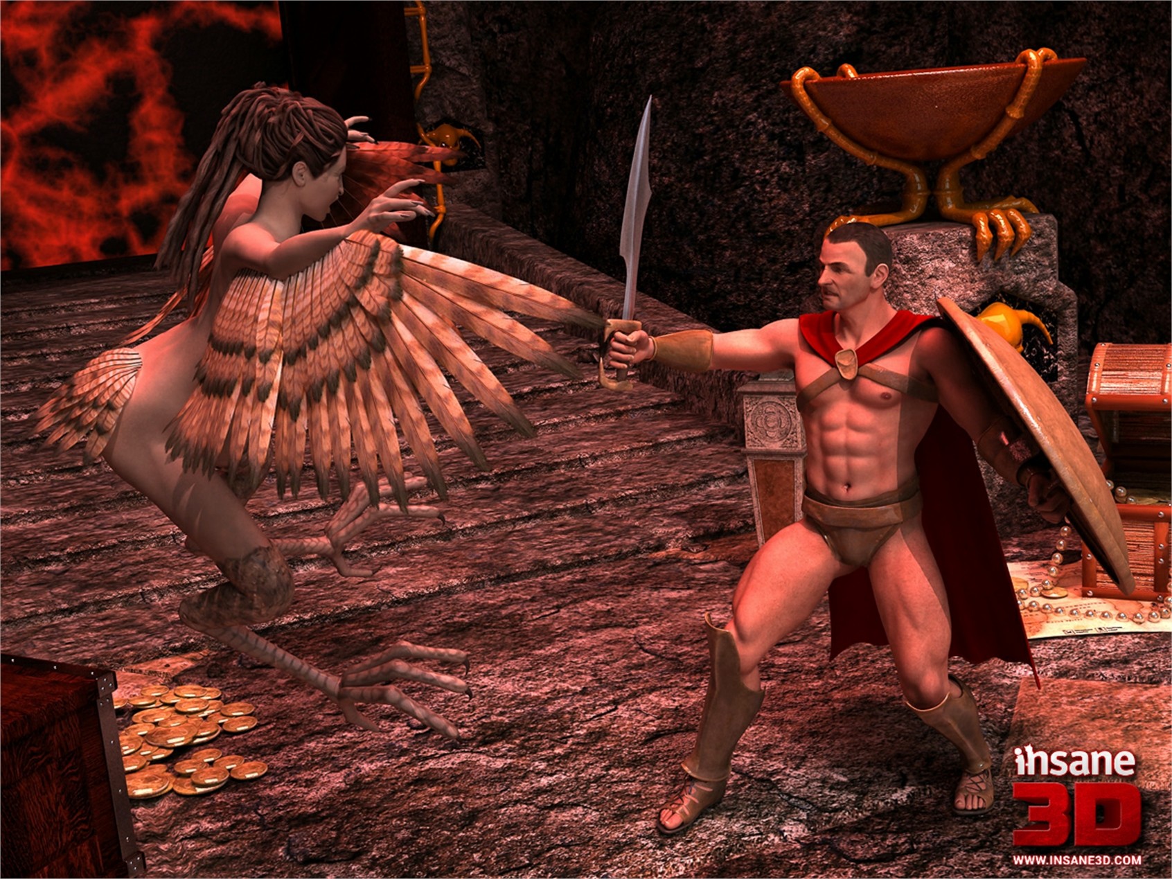 Sacred beasts part 1 4 radeong3d. Insane 3d. Insane 3. Winged Guardian. Insane 3 когда выйдет.