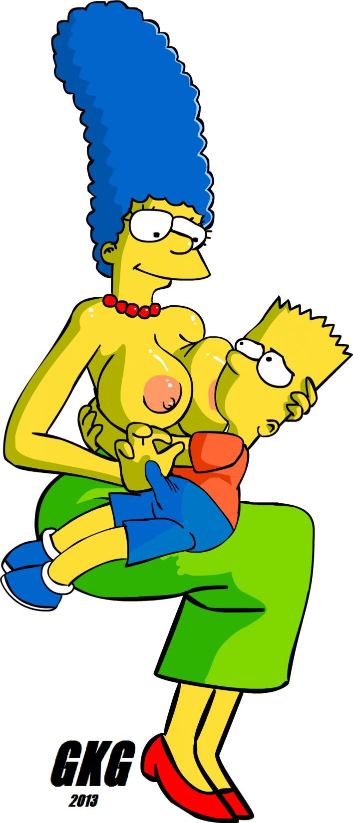 Bart hentai simpsons Bart Marge
