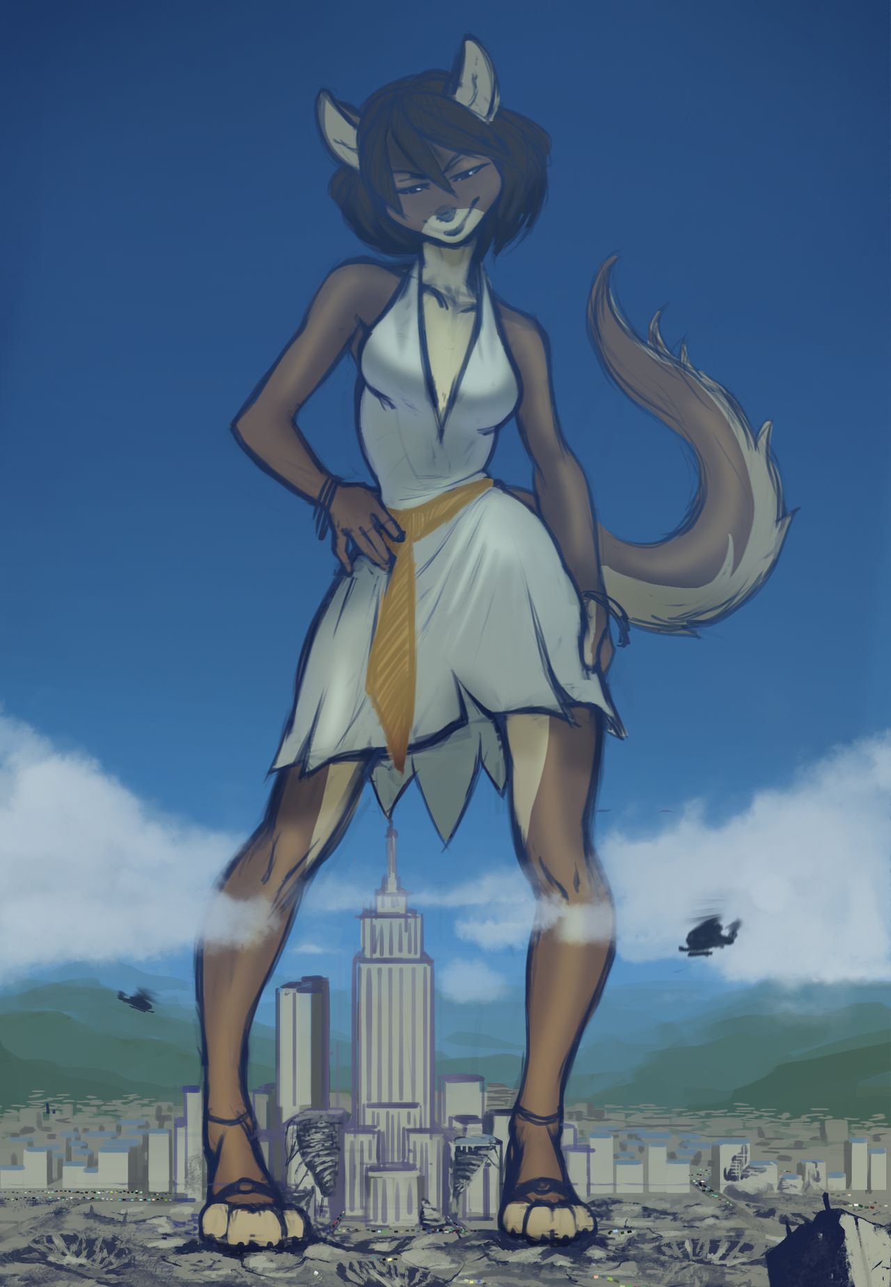 Konokono/KonoNiko 2016 artworks (giantess, giants, paw/feet & vore stuf...