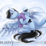 1112138 Pony calendar 2017 February by Ashley Arctic Fox