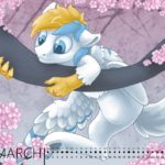 1112138 Pony calendar 2017 March by Ashley Arctic Fox