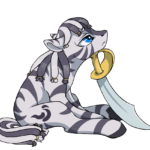 1112138 Zebra pirate by Ashley Arctic Fox