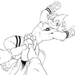 1286851 Franko paw day lineart