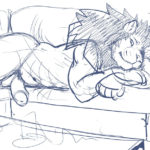 1286851 lion relax sketch