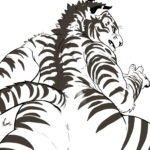 1286851 tiger butt lineart