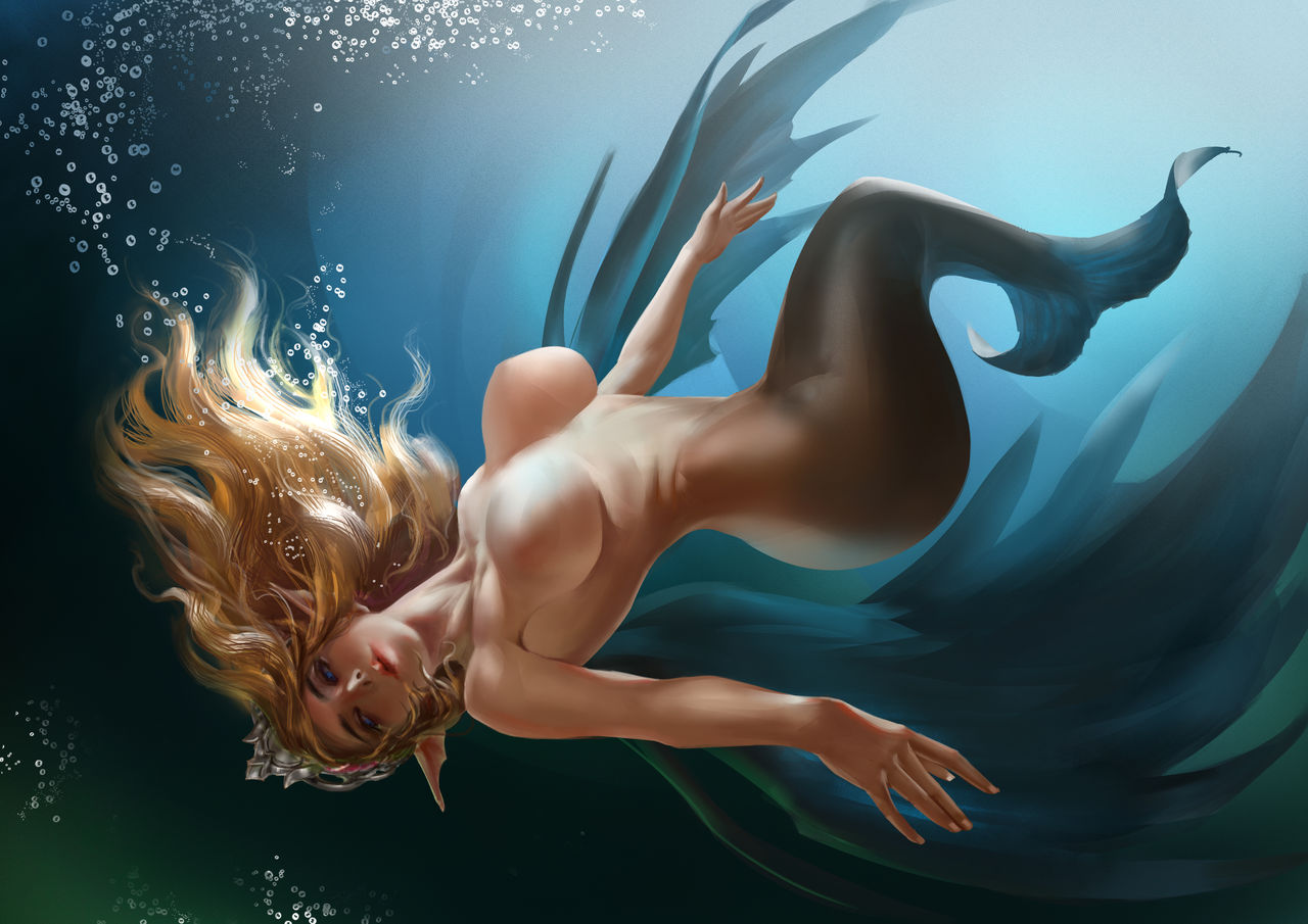 Anime underwater hentai фото 37