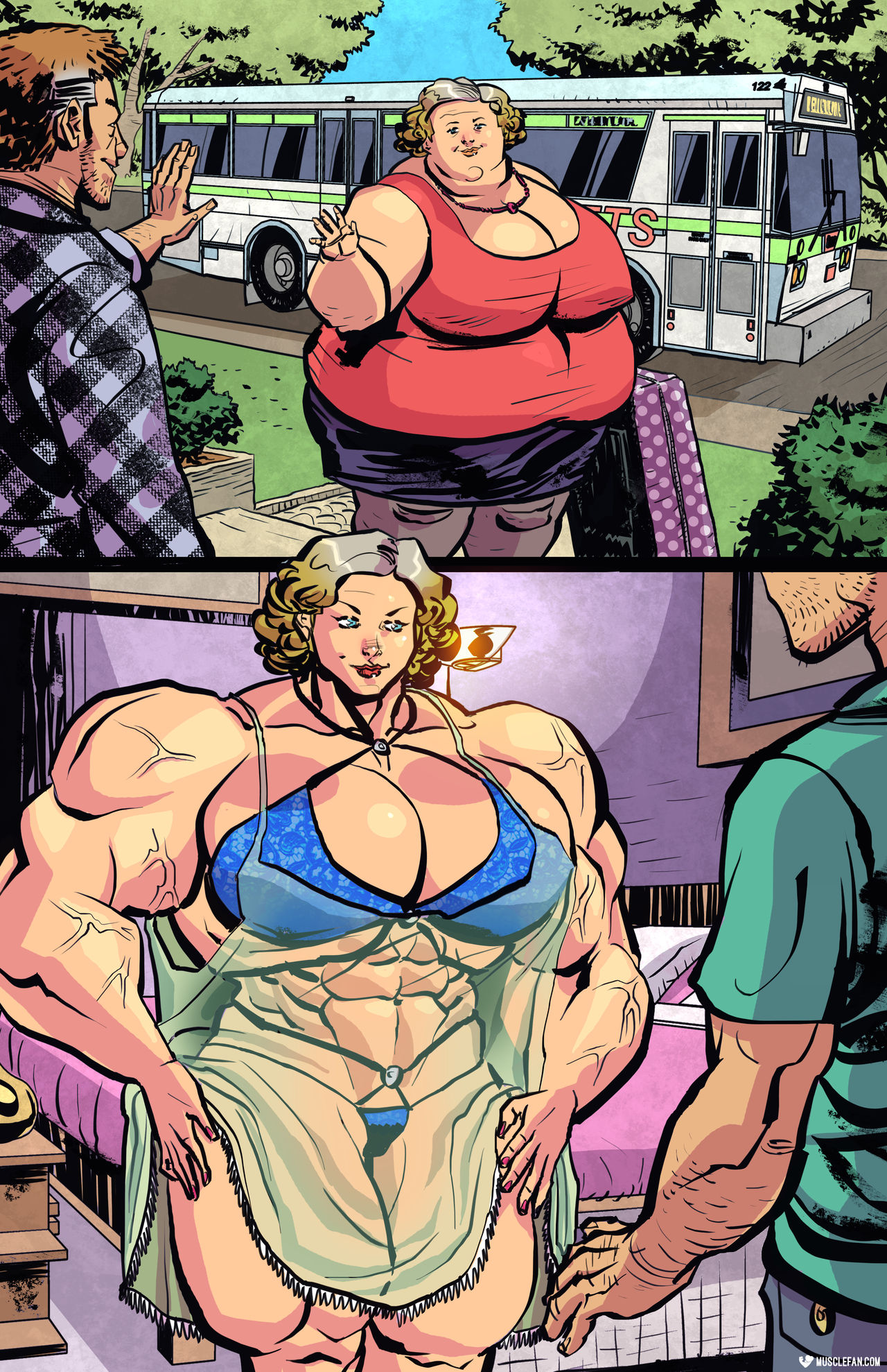 Hentai comic muscle girls фото 76