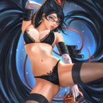 1345183 64102143 p0 Bayonetta. Black lingerie.