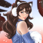 1345183 66007411 p0 Winter Asaio cat ears. Comm.