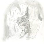 1367371 Bosmer Dunmer love in a cave by onimakar