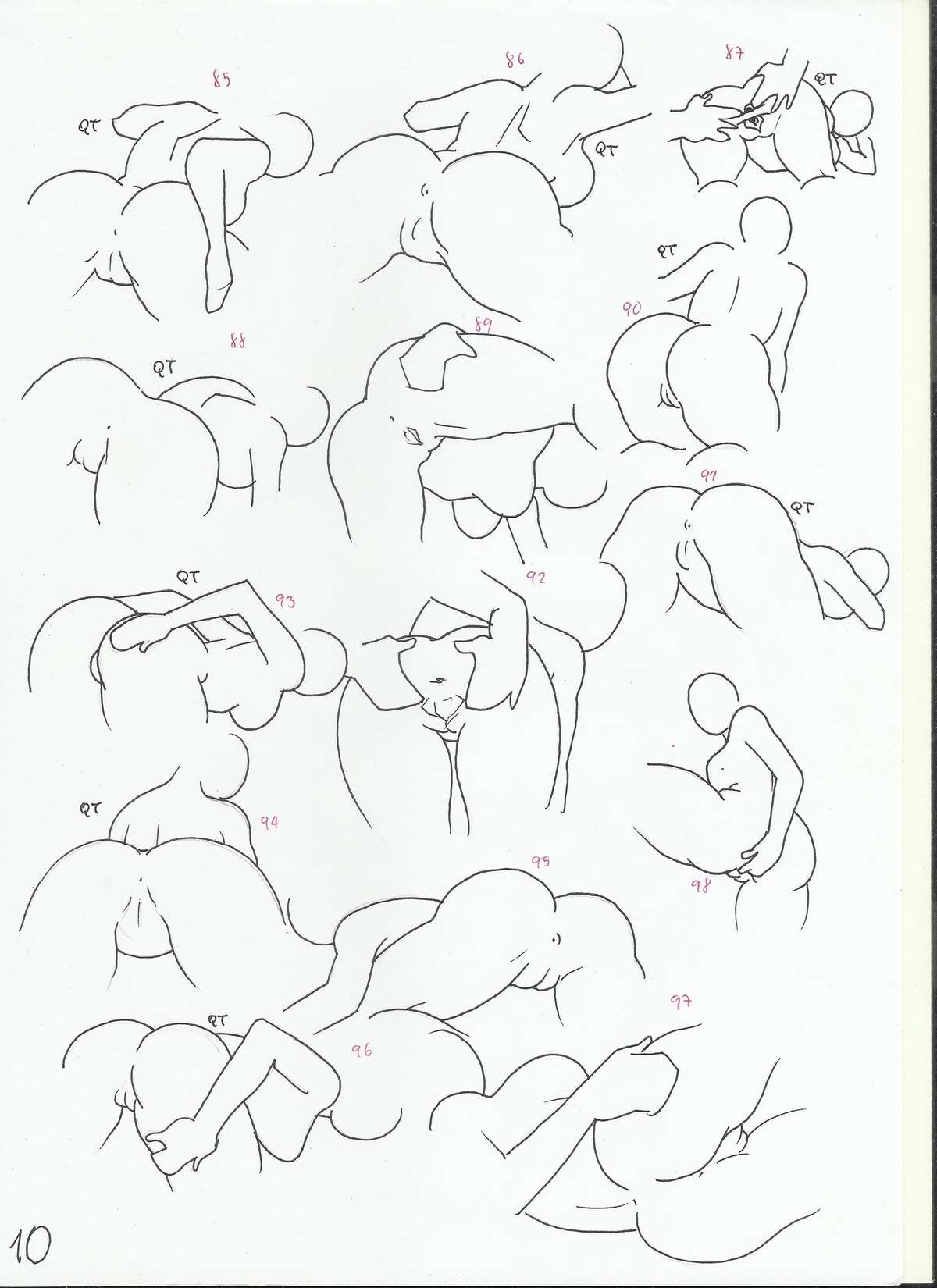 Hentai drawing poses