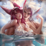 1411878 72342248 p0 Rakan X Xayah snowy hot spring