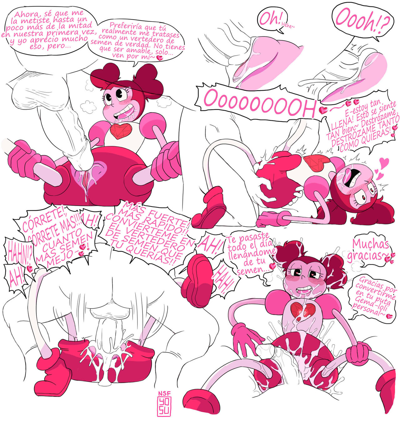 Spinel's intimate moment