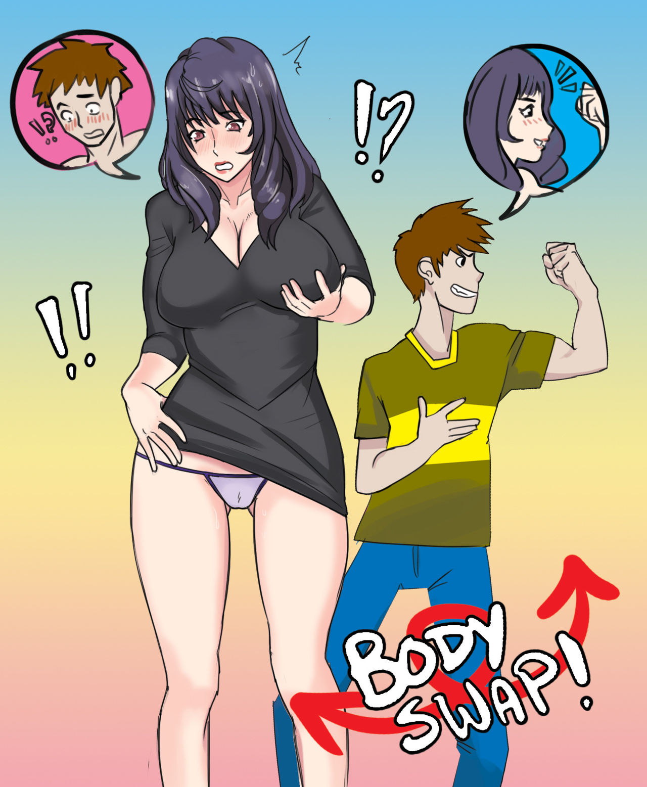 Gender swap manga hentai фото 29