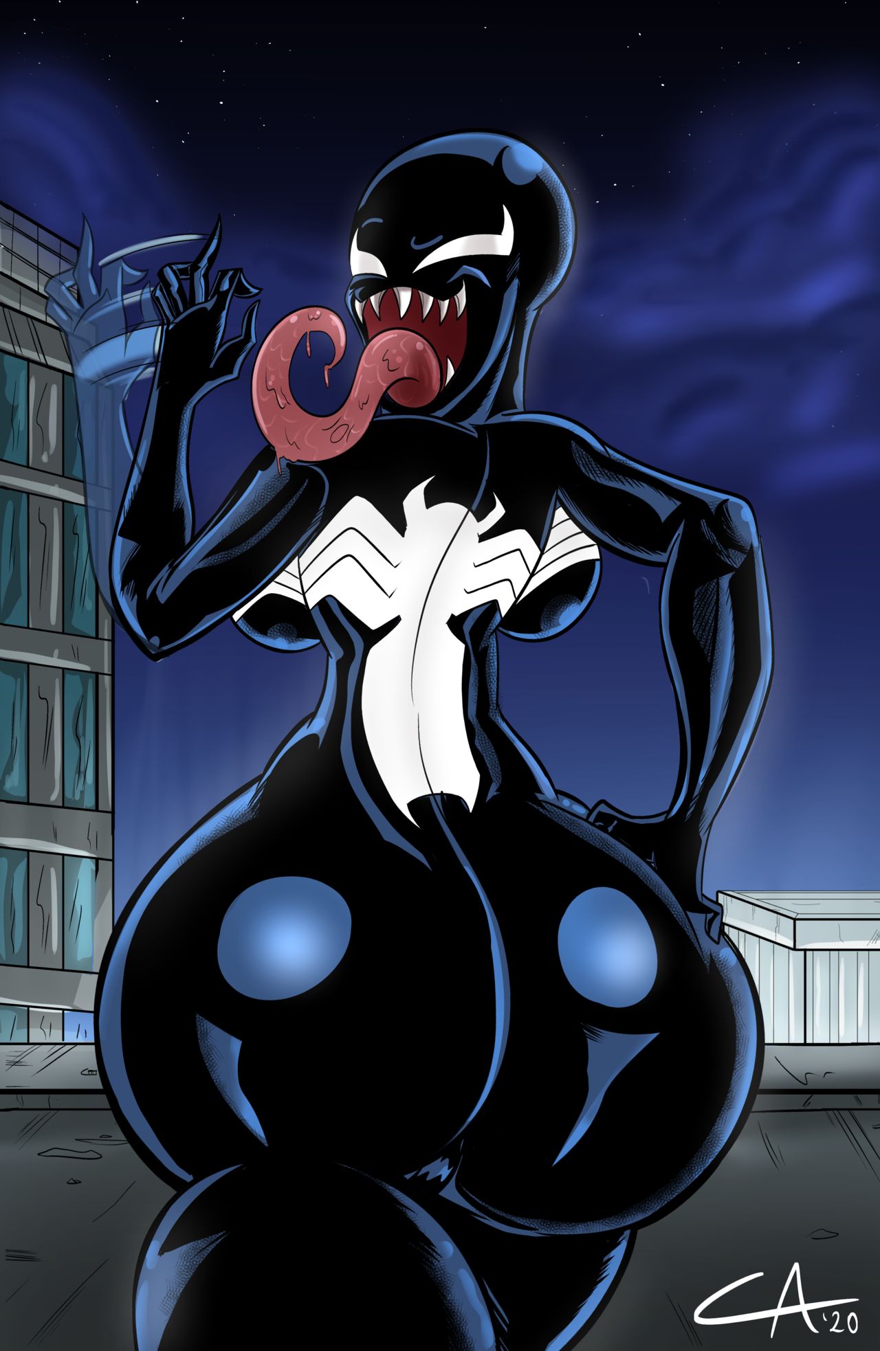 Watch [Ameizing Lewds] Thicc-Venom (Spider-Man) doujinshi and porn comics x...