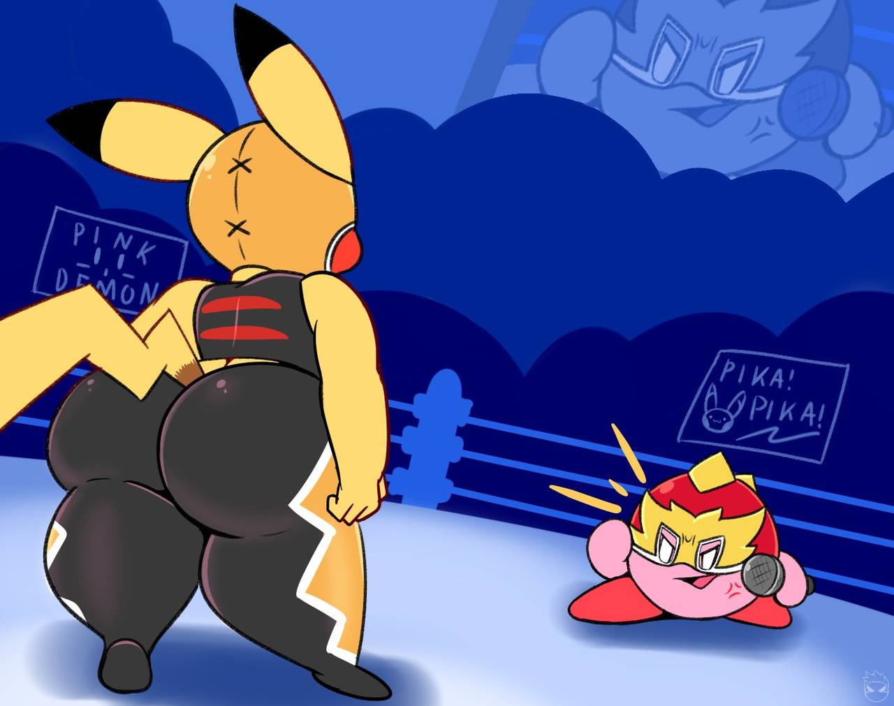 Watch [kirbot12] Pika Libre vs Kirby doujinshi and porn comics xxx Tags big...