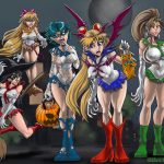 1937723 1475682 Ami Mizuno Halloween Makoto Kino Minako Aino Rei Hino Sailor Moon Usagi Tsukino xxxbattery