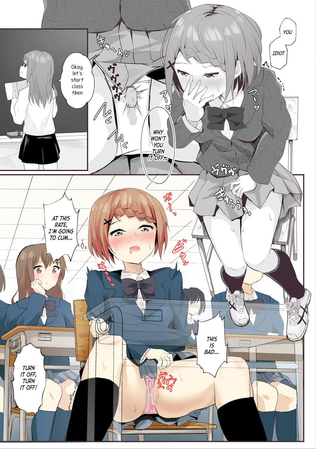 Read [Maguro Shining] Jugyouchuu Ni RemoCon Rotor Tsukerareta Okaeshi Ni  Kousoku Les Sex Suru Hanashi | A Story About Tied Up Lesbian Sex In Return  For Vibrator Play In The Middle Of