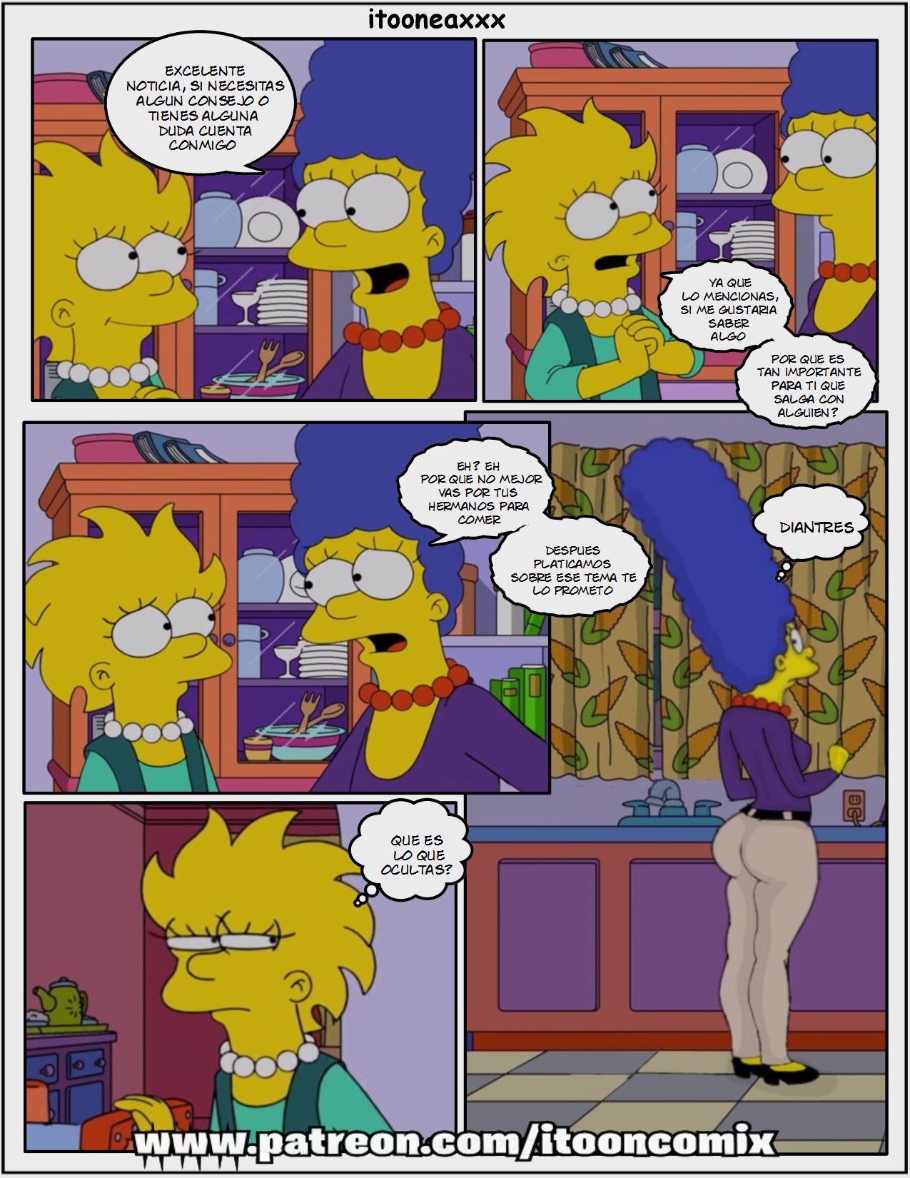 The Simpsons Naked Comic