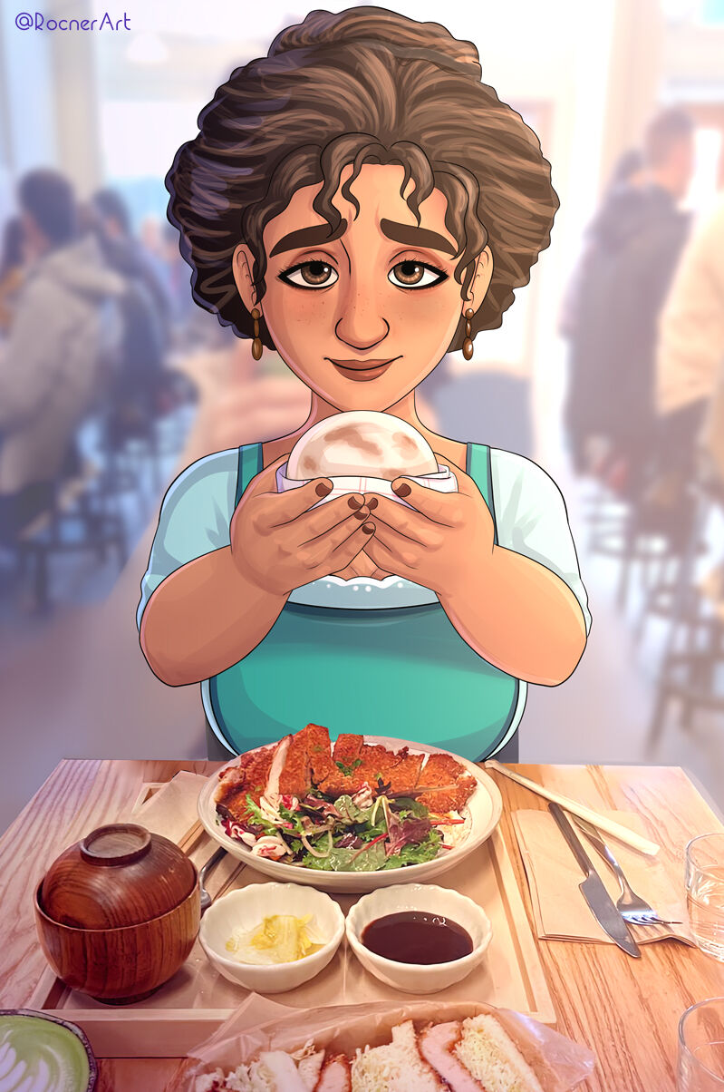 Alma Madrigal in a daring position