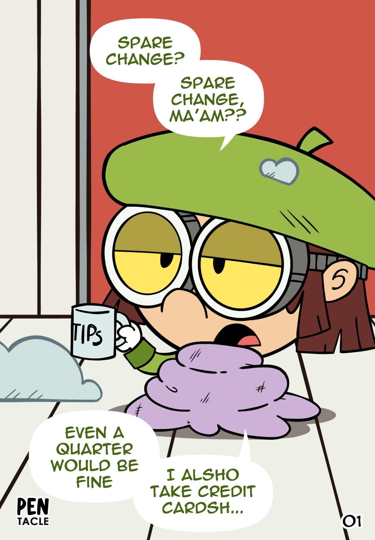 A detailed image of a Loud House character in a highly explicit act